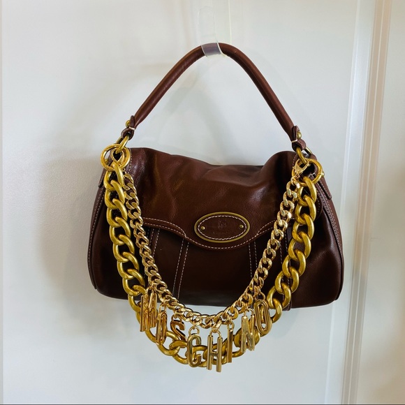 Talbot Genuine Brown Leather Shoulder Bagette - Picture 6 of 11